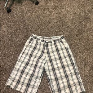 Black and white plaid southpole shorts